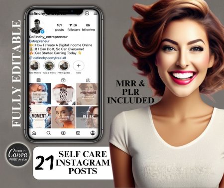 21 SELF CARE INSTAGRAM POSTS TEMPLATES