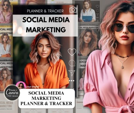 Social Media Marketing Planner and workbook