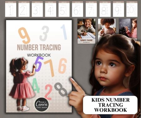 Kids Number Tracing Workbook