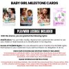 BABY GIRL MILESTONE CARDS FOR PROGRESSION