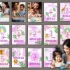 MILESTONE CARDS FOR BABY GIRL