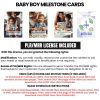 Baby Boy Milestone cards to track progression