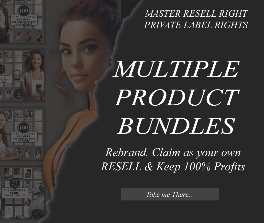 Master Resell Rights MRR PLR Product Bundles