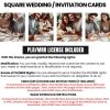 Square invitation cards